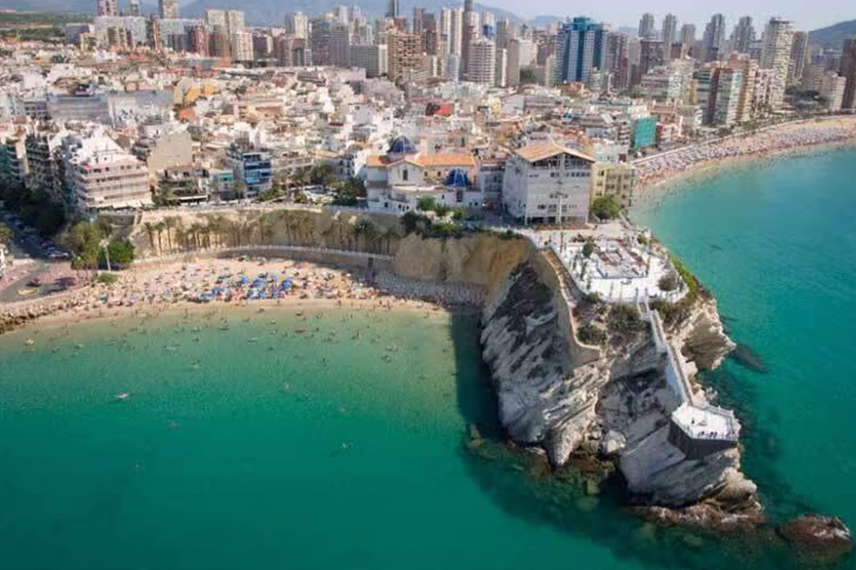 Mirador del Balcón del Mediterráneo en el casco antiguo de Benidorm
