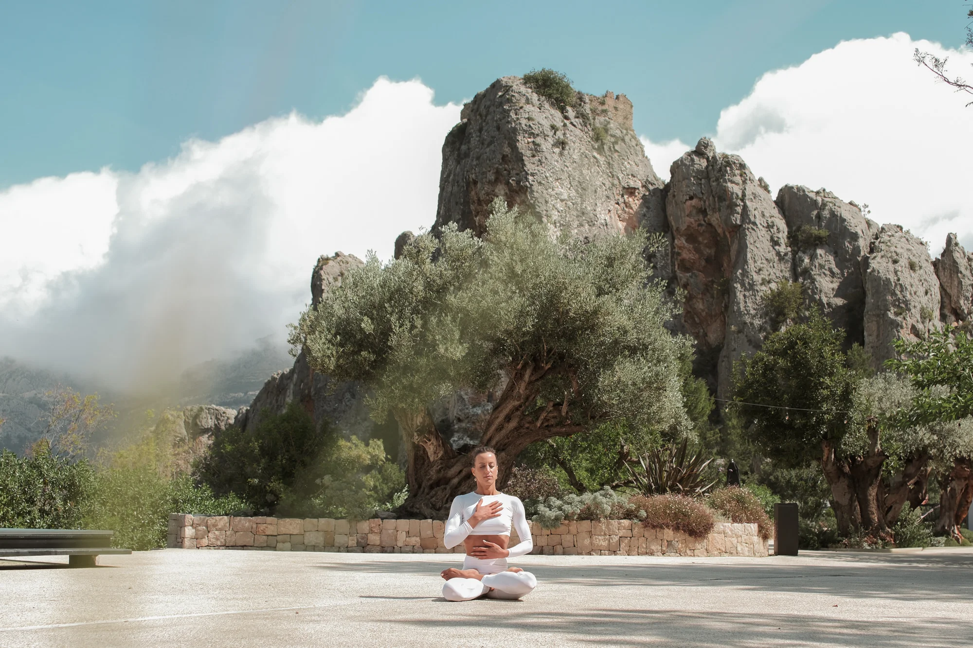 Yoga and nature in vivood